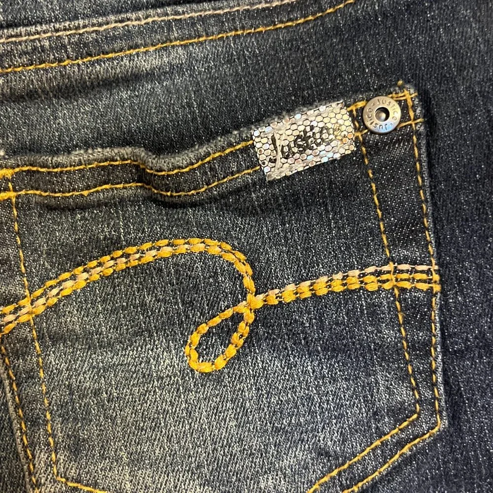 Justice distressed jean shorts size 8